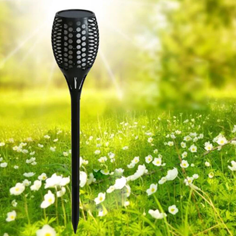 96 LEDs Outdoor LED Solar Lights For Garden Decoration Flame Flickering Solar Lamps For Garden Waterproof Outdoor Lighting IP65 (5)