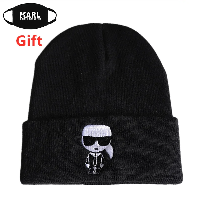 Mask as Gift Karl beanie men women boy girl knitted skullies embroidered hip hop Rapper dancer DJ costume designer warm dad cap
Mask as Gift Karl beanie men women boy girl knitted skullies embroidered hip hop Rapper dancer DJ costume designer warm dad cap