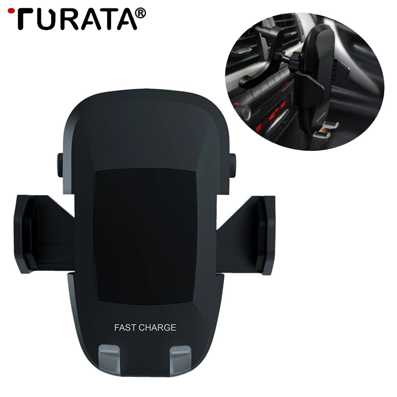 Turata Qi Wireless Charger Air Vent Car Charging Holder 360 Degree Car Wireless Charger Universal for Smartphone iphone X
Turata Qi Wireless Charger Air Vent Car Charging Holder 360 Degree Car Wireless Charger Universal for Smartphone iphone X