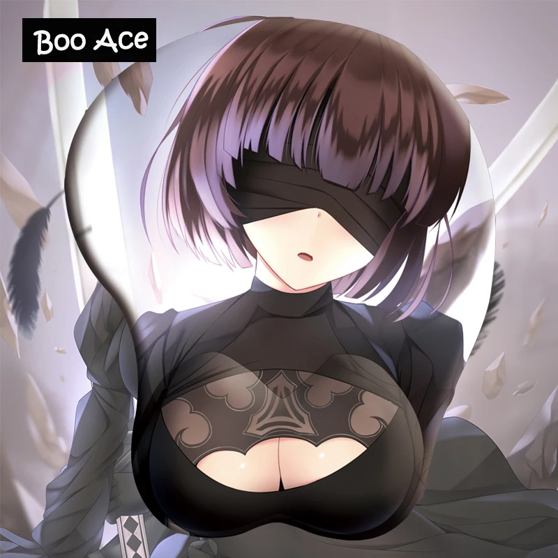 NieR:Automata 2B Anime Gaming 3D Mouse pads, 3D Boobs Breast Mice Pad with Silicone GEL Wrist rest Size 26*21*3.2cm
NieR:Automata 2B Anime Gaming 3D Mouse pads, 3D Boobs Breast Mice Pad with Silicone GEL Wrist rest Size 26*21*3.2cm