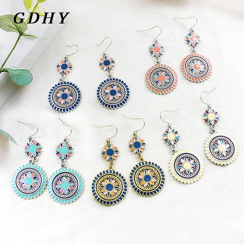 GDHY Bohemian Pattern Leaf Leaves Ccircular Circular Droplet Ring Pattern Drop Earrings Gift
GDHY Bohemian Pattern Leaf Leaves Ccircular Circular Droplet Ring Pattern Drop Earrings Gift