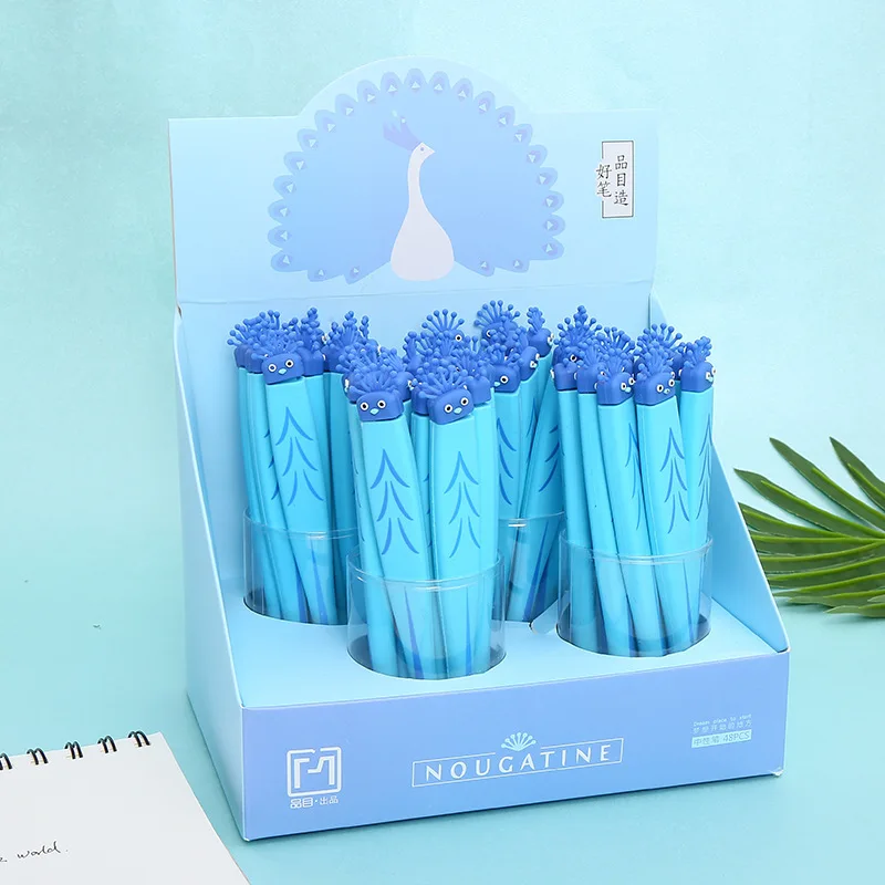 48 Pcs Gel Pens Cartoon Peacock Black Colored kawaii gift gel-ink pens for writing Cute stationery office school supplies
48 Pcs Gel Pens Cartoon Peacock Black Colored kawaii gift gel-ink pens for writing Cute stationery office school supplies