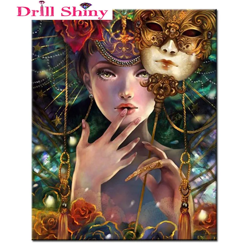 5D DIY Cross Stitch Lady Mask Fashion Full Painting Needlework Embroidery Diamond Painting Square Rhinestone Room Crafts Gift
5D DIY Cross Stitch Lady Mask Fashion Full Painting Needlework Embroidery Diamond Painting Square Rhinestone Room Crafts Gift
