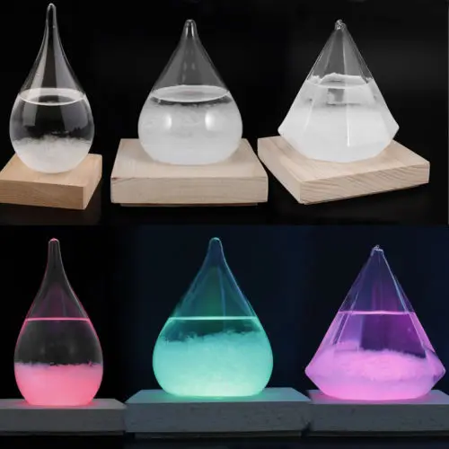 Fairy Storm Glass Barometer Large Crystal Drops Water Shape Sphere Weather Forecaster Home Decor Recorder Figurines
Fairy Storm Glass Barometer Large Crystal Drops Water Shape Sphere Weather Forecaster Home Decor Recorder Figurines