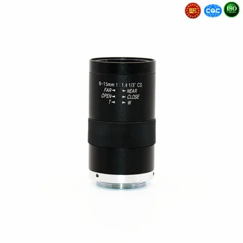 AIBOULLY HD Fixed Focus Lens 3 Million Pixels 6-15MM Manual Aperture Zoom Lens CS Interface Surveillance Cameras Outdoor Indoor
AIBOULLY HD Fixed Focus Lens 3 Million Pixels 6-15MM Manual Aperture Zoom Lens CS Interface Surveillance Cameras Outdoor Indoor