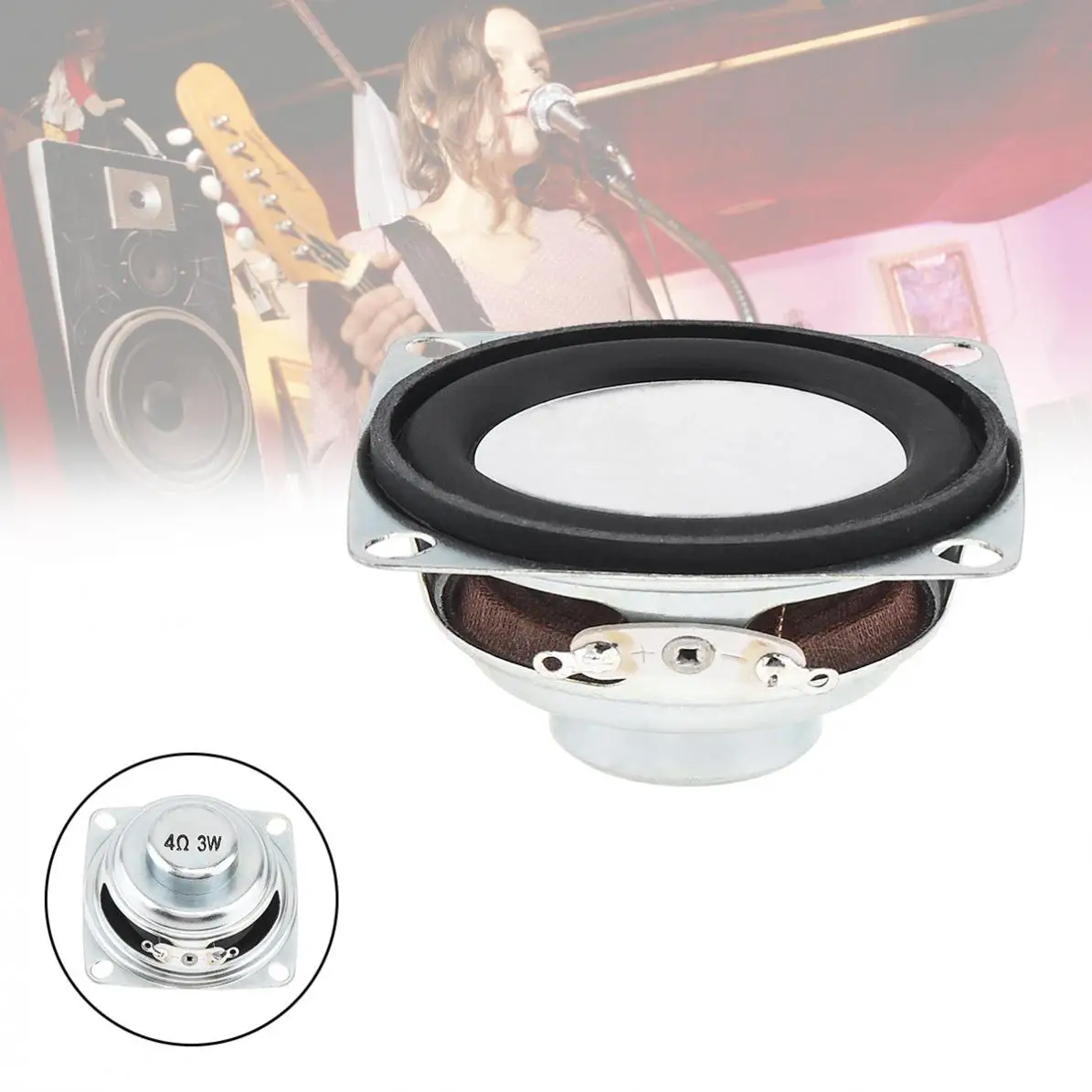 2 Inch 3W Dome Portable Tweeter Speaker Unit Bass Low Frequency DIY Soundbox Loudspeaker for Amplification / Monitoring / Home
2 Inch 3W Dome Portable Tweeter Speaker Unit Bass Low Frequency DIY Soundbox Loudspeaker for Amplification / Monitoring / Home
