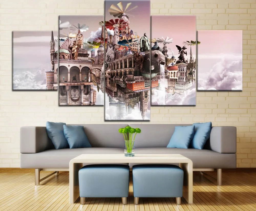5 Pieces Framework HD Printing Canvas Painting Abstract Artistic Tourism Castle Type Poster Home Room Decor Modern Living Room
5 Pieces Framework HD Printing Canvas Painting Abstract Artistic Tourism Castle Type Poster Home Room Decor Modern Living Room