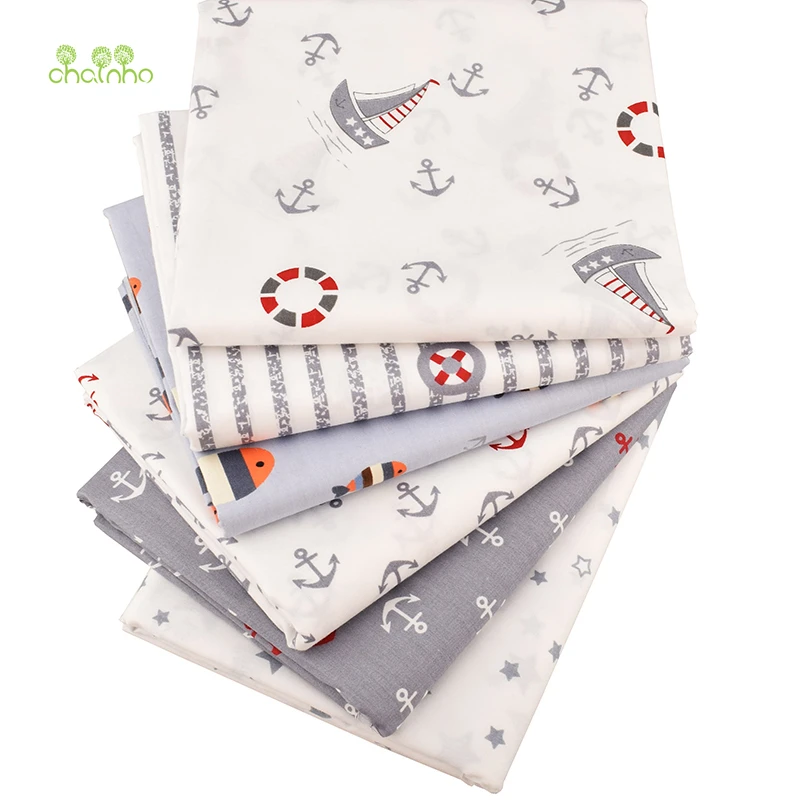 Chainho,New Grey Naval serie,6pcs/lot,Twill Cotton Patchwork Fabric, DIY Sewing Quilting Fat Quarters Material For Baby&Children
Chainho,New Grey Naval serie,6pcs/lot,Twill Cotton Patchwork Fabric, DIY Sewing Quilting Fat Quarters Material For Baby&Children