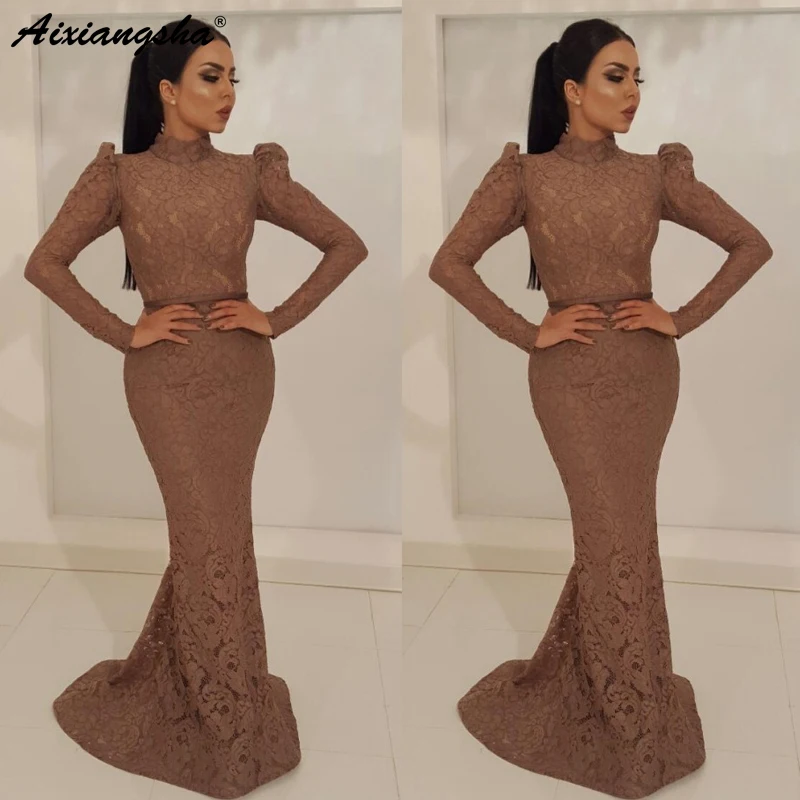Long Sleeves Muslim Evening Dresses 2019 High Collar Lace Mermaid Islamic Dubai Saudi Arabic Long Evening Gown Formal Dress
Long Sleeves Muslim Evening Dresses 2019 High Collar Lace Mermaid Islamic Dubai Saudi Arabic Long Evening Gown Formal Dress