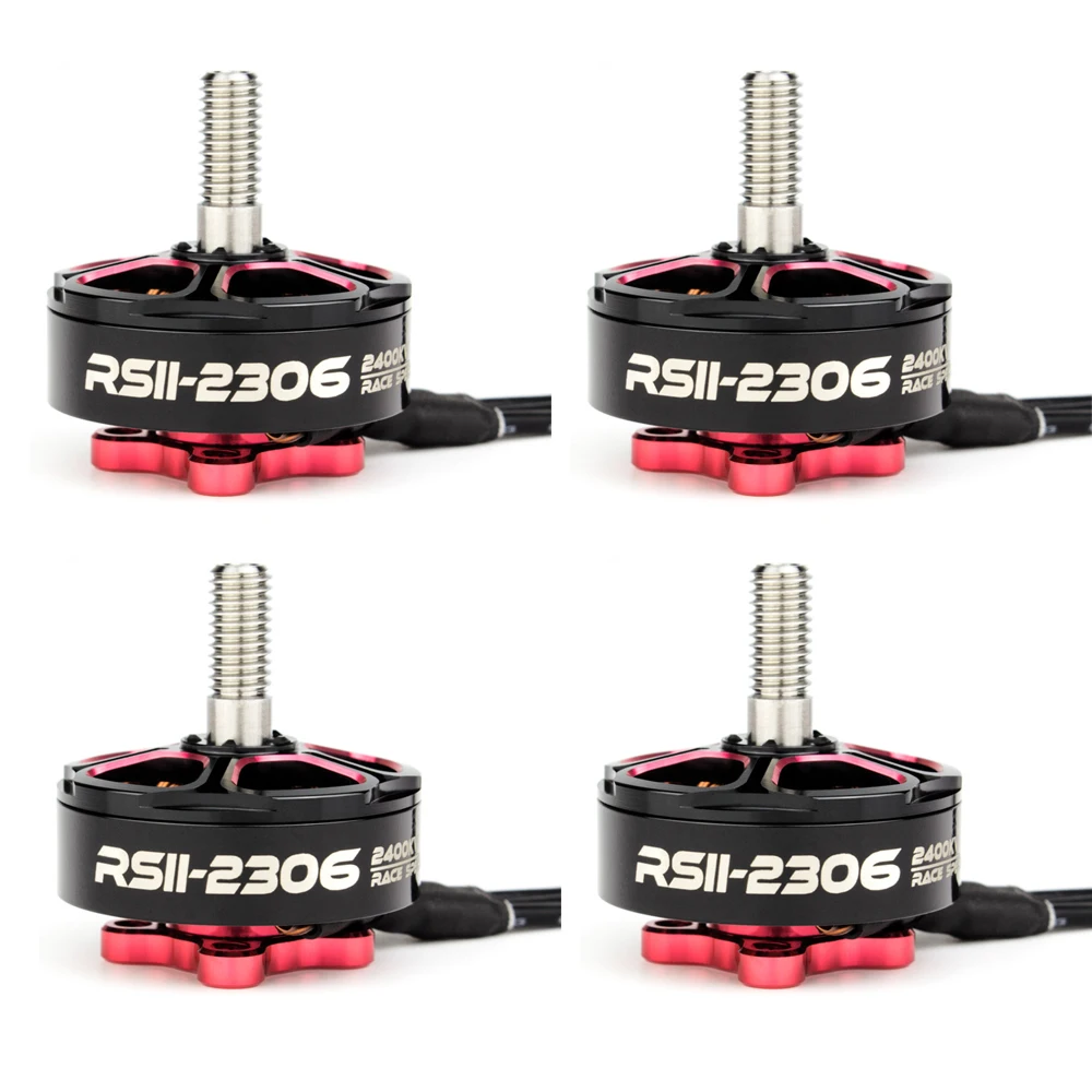 

4pcs/lot Emax RSII 2306 Race Spec - Brushless Motor (4-6S)1600/1700/1900/2400/2600kv Brushless Motor CW CCW for FPV Quadcopter