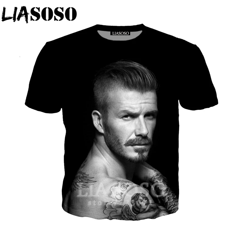LIASOSO Summer New Men Women 3D Print Star David Beckham T Shirt Fashion Short Sleeve Sweatshirt Hip Hop Harajuku Pullover B029
LIASOSO Summer New Men Women 3D Print Star David Beckham T Shirt Fashion Short Sleeve Sweatshirt Hip Hop Harajuku Pullover B029