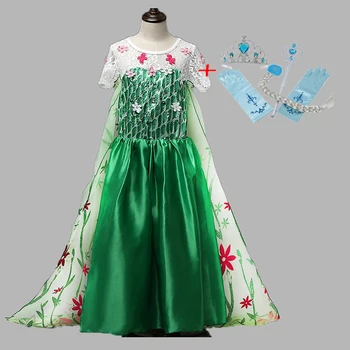 New Elsa Green Dress girls Party Vestidos Cosplay Costumes Girl ClothingSnow Queen Print Birthday Princess for Kids
New Elsa Green Dress girls Party Vestidos Cosplay Costumes Girl ClothingSnow Queen Print Birthday Princess for Kids