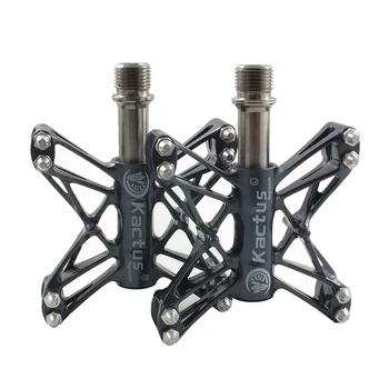 KACTUS TECH 13T Bicycle Pedal Titanium Axle / Chro-mo Axle CNC AL6061 3 Sealed Bearing BMX Antiskid 3D Pedals for MTB Road Bike
KACTUS TECH 13T Bicycle Pedal Titanium Axle / Chro-mo Axle CNC AL6061 3 Sealed Bearing BMX Antiskid 3D Pedals for MTB Road Bike