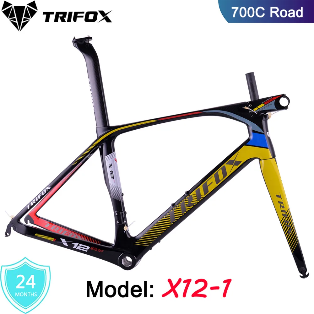 NEW TRIFOX Carbon Road Bike Frame Di2 Mechanical Racing Bike Carbon Road Frame 2018 Road Bike Fork+Stem+Seatpost+Headset
NEW TRIFOX Carbon Road Bike Frame Di2 Mechanical Racing Bike Carbon Road Frame 2018 Road Bike Fork+Stem+Seatpost+Headset