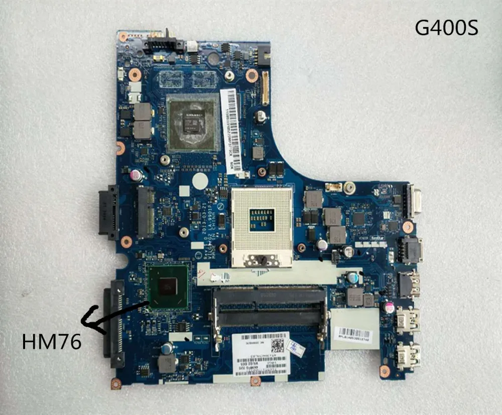 Бесплатная доставка Для LA 9901P Lenovo G400S ноутбук материнская плата HM76 поддерживает I3