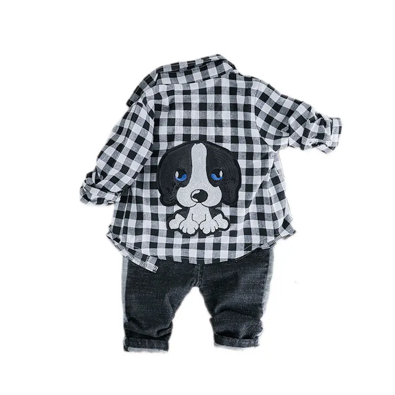 2019 Boys Clothes Cotton Tracksuit Kids 0-3 Age Long Sleeve Plaid Shirt+Black Pants 2pcs Outfit Streetwear Children Clothing Set
2019 Boys Clothes Cotton Tracksuit Kids 0-3 Age Long Sleeve Plaid Shirt+Black Pants 2pcs Outfit Streetwear Children Clothing Set