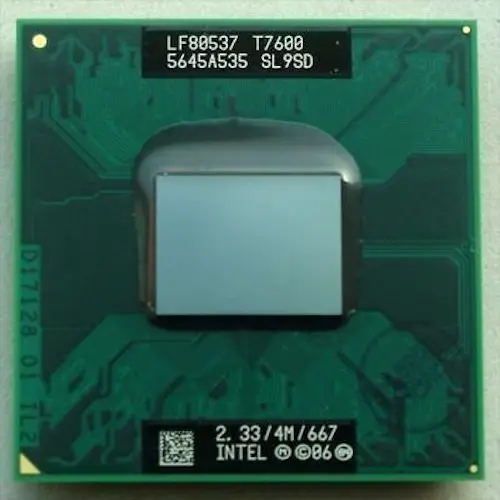 Оригинальный процессор INTEL T7600 SL9SD 4M 2 33 667 МГц|intel t7600|t7600 sl9sdcpu t7600 |