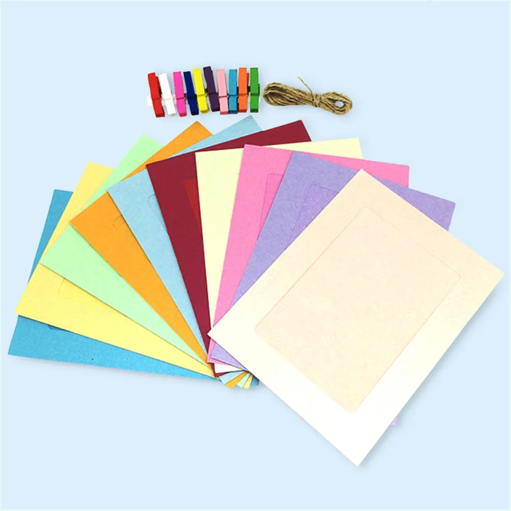 DIY Creative Mini Paper Photo Frame With Multicolor Mini Colored Clothespins And Twine -Fit Instax Mini Film decoration
DIY Creative Mini Paper Photo Frame With Multicolor Mini Colored Clothespins And Twine -Fit Instax Mini Film decoration