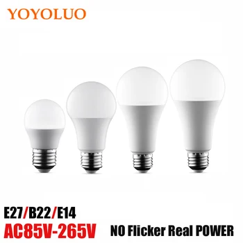 Real Power LED Bulb B22 LED Lampada Ampoule Bombilla 3W 5W 7W 9W 12W 15W LED Lamp E27 220V 110V Cold/Warm White Led Spotlight
Real Power LED Bulb B22 LED Lampada Ampoule Bombilla 3W 5W 7W 9W 12W 15W LED Lamp E27 220V 110V Cold/Warm White Led Spotlight