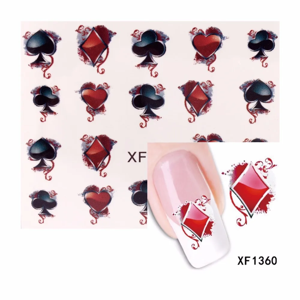 YZWLE 1 Sheet Water Transfer Nail Art Sticker Poker Designs Watermark Decals DIY Decoration For Beauty Nail Tools 1360
YZWLE 1 Sheet Water Transfer Nail Art Sticker Poker Designs Watermark Decals DIY Decoration For Beauty Nail Tools 1360