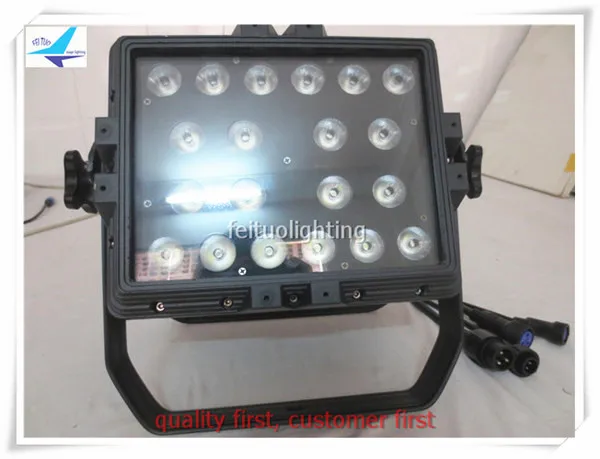 Description Picture 5 of item4pcs/lot Outdoor Light Led Wall Washer 15w RGBWA 5in1 Wash Washer Wall Light 20x15w Beam Strobe Light Led City Color Party Show