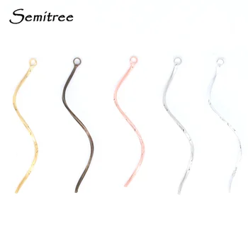 Semitree 10Psc/Lot Copper Flat Waved Wire Accessories Rose Gold Earring Findings DIY Jewelry Wires Making Handcrafted Supplies
Semitree 10Psc/Lot Copper Flat Waved Wire Accessories Rose Gold Earring Findings DIY Jewelry Wires Making Handcrafted Supplies