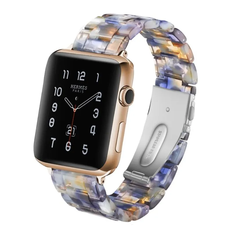 Resin color Flower For Apple Watch Replacement Bands 38 42mm Smart Bracelet Straps Sport Wrist Watch Link Watchband for i-watch
Resin color Flower For Apple Watch Replacement Bands 38 42mm Smart Bracelet Straps Sport Wrist Watch Link Watchband for i-watch