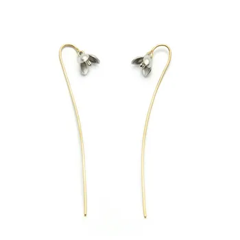 NEHZY Lucky three-leaf flower drawing earrings Thai silver handmade handmade women simple popular in long earrings
NEHZY Lucky three-leaf flower drawing earrings Thai silver handmade handmade women simple popular in long earrings