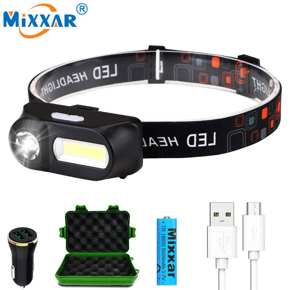 Dropshipping Mini USB Charging XPE COB Headlamp Flashlight Fishing Running Camping Cycling Hand Work light Torch 18650 Battery
Dropshipping Mini USB Charging XPE COB Headlamp Flashlight Fishing Running Camping Cycling Hand Work light Torch 18650 Battery