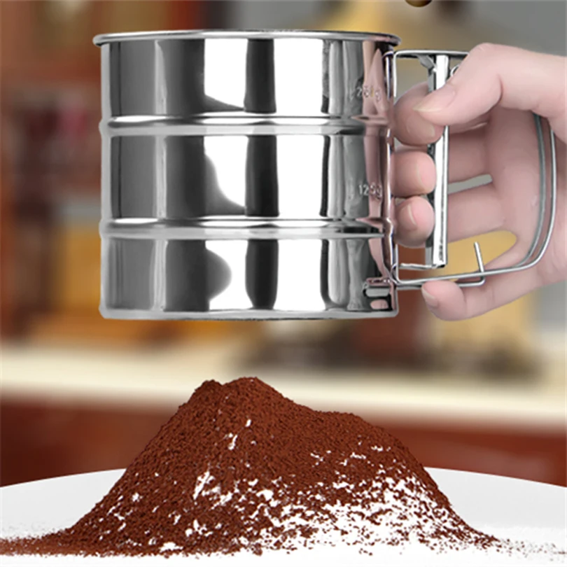 Brand New Stainless Steel Sieve Cup Powder Flour Mesh Sieve Baking Tools For Cakes Decorating Pastry Tools Bakeware
Brand New Stainless Steel Sieve Cup Powder Flour Mesh Sieve Baking Tools For Cakes Decorating Pastry Tools Bakeware