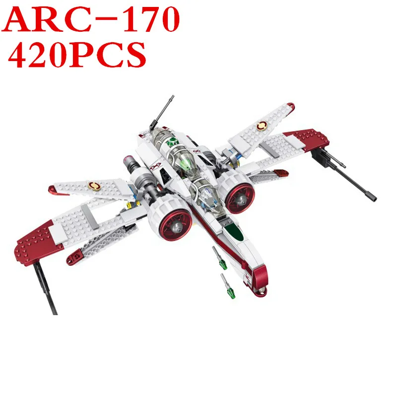 LELE 35004 Star Space Battle Captain Jag Clone Pilot R4-P44 ARC-170 Fighter Assembled Toy Building Blocks Toys for Blocks XD197
LELE 35004 Star Space Battle Captain Jag Clone Pilot R4-P44 ARC-170 Fighter Assembled Toy Building Blocks Toys for Blocks XD197