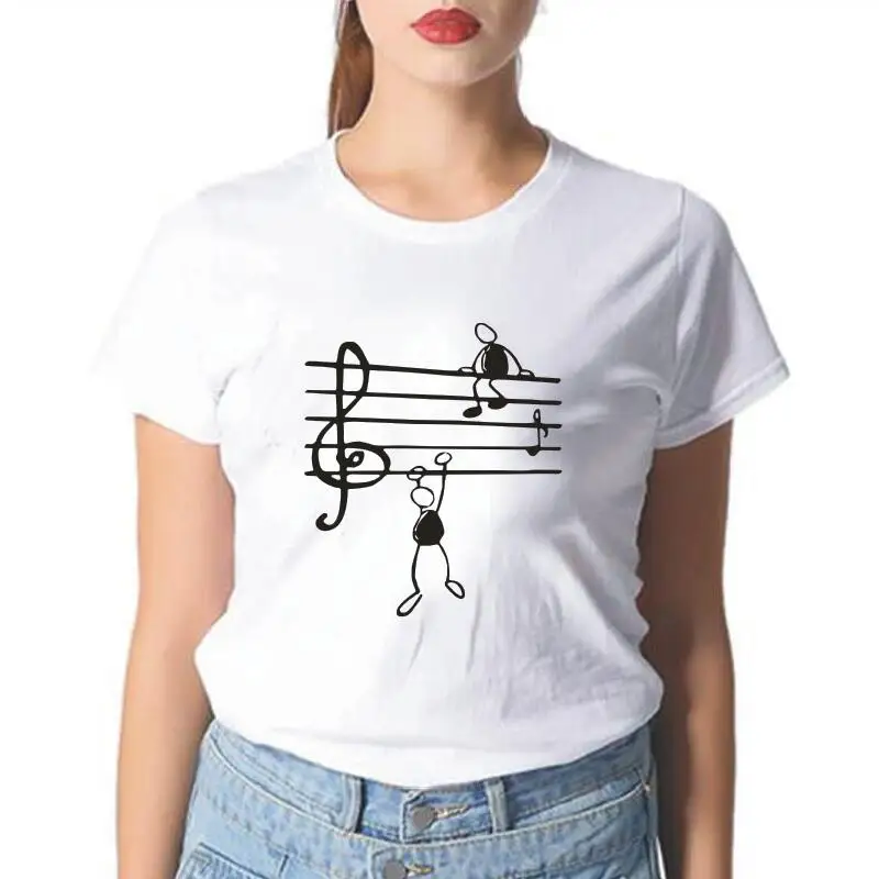Music Notes Rock Funny Print T-shirt Women Tops Hipster Summer Animal Short Sleeve Women Tshirt Harajuku Shirt Tee Shirt Femme
Music Notes Rock Funny Print T-shirt Women Tops Hipster Summer Animal Short Sleeve Women Tshirt Harajuku Shirt Tee Shirt Femme