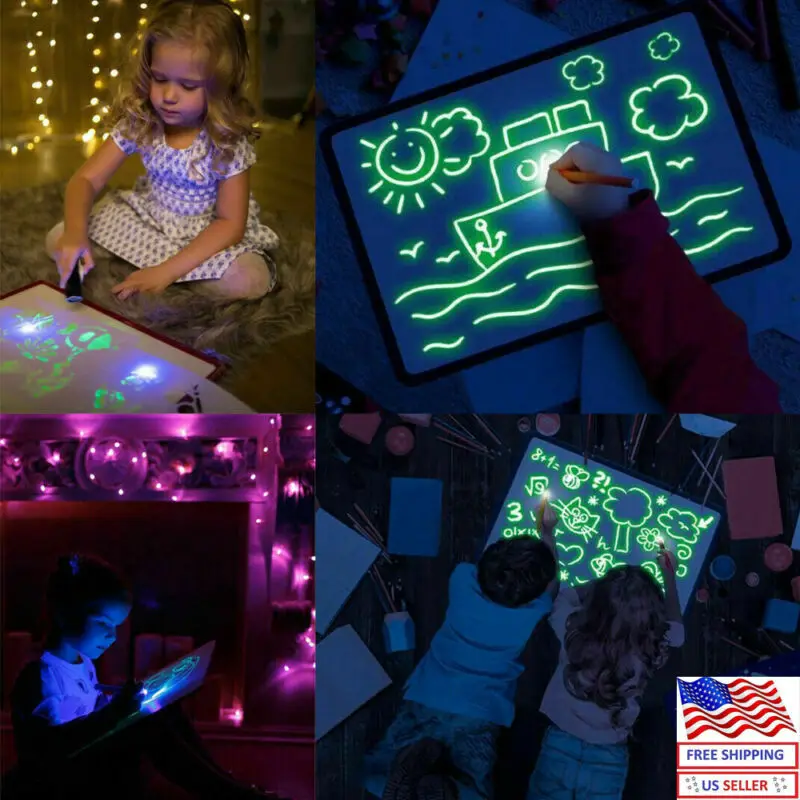 Fun Educational AU Drawing Pad 3D Magic 8 Light Effects Puzzle Board Sketchpad Tablet Creative Kids Pen Gift LEDs Glow Art Toys
Fun Educational AU Drawing Pad 3D Magic 8 Light Effects Puzzle Board Sketchpad Tablet Creative Kids Pen Gift LEDs Glow Art Toys