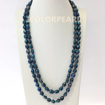 120cm Long 8x11mm Waterdrop Peacock Natural Freshwater Pearl Jewelry Sweater Necklace!
120cm Long 8x11mm Waterdrop Peacock Natural Freshwater Pearl Jewelry Sweater Necklace!