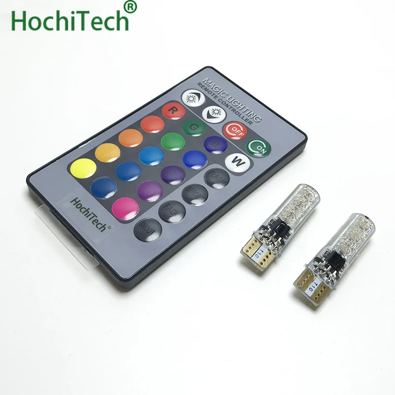 2 Pieces T10 W5W LED Car Lights LED Bulbs RGB With Remote Control 194 168 501 Strobe Led Lamp Reading Lights White Red Amber 12V
2 Pieces T10 W5W LED Car Lights LED Bulbs RGB With Remote Control 194 168 501 Strobe Led Lamp Reading Lights White Red Amber 12V