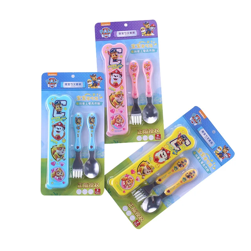 1sets 2pcs Genuine Paw Patrol Kids scoop and fork set 304 stainless steel Fork Spoon tableware with Storage box
1sets 2pcs Genuine Paw Patrol Kids scoop and fork set 304 stainless steel Fork Spoon tableware with Storage box