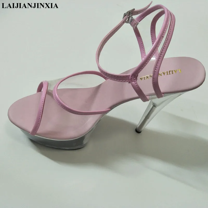 LAIJIANJINXIA New 15cm Fashion Transparent Border Colored Sandals Night Platform 6 Inch High Heel Crystal Open Toe Sexy Shoes
LAIJIANJINXIA New 15cm Fashion Transparent Border Colored Sandals Night Platform 6 Inch High Heel Crystal Open Toe Sexy Shoes