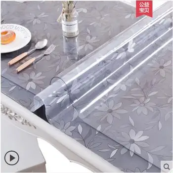 Soft glass PVC tablecloth waterproof anti-scalding oil-proof disposable plastic transparent table mat coffee table cloth
Soft glass PVC tablecloth waterproof anti-scalding oil-proof disposable plastic transparent table mat coffee table cloth