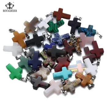 Wholesale 10pcs/lot Fashion Hot Mixed Color Natural Stone cross Leather Rope Pendant Charm Jewelry Fit Necklaces Jewelry Making
Wholesale 10pcs/lot Fashion Hot Mixed Color Natural Stone cross Leather Rope Pendant Charm Jewelry Fit Necklaces Jewelry Making
