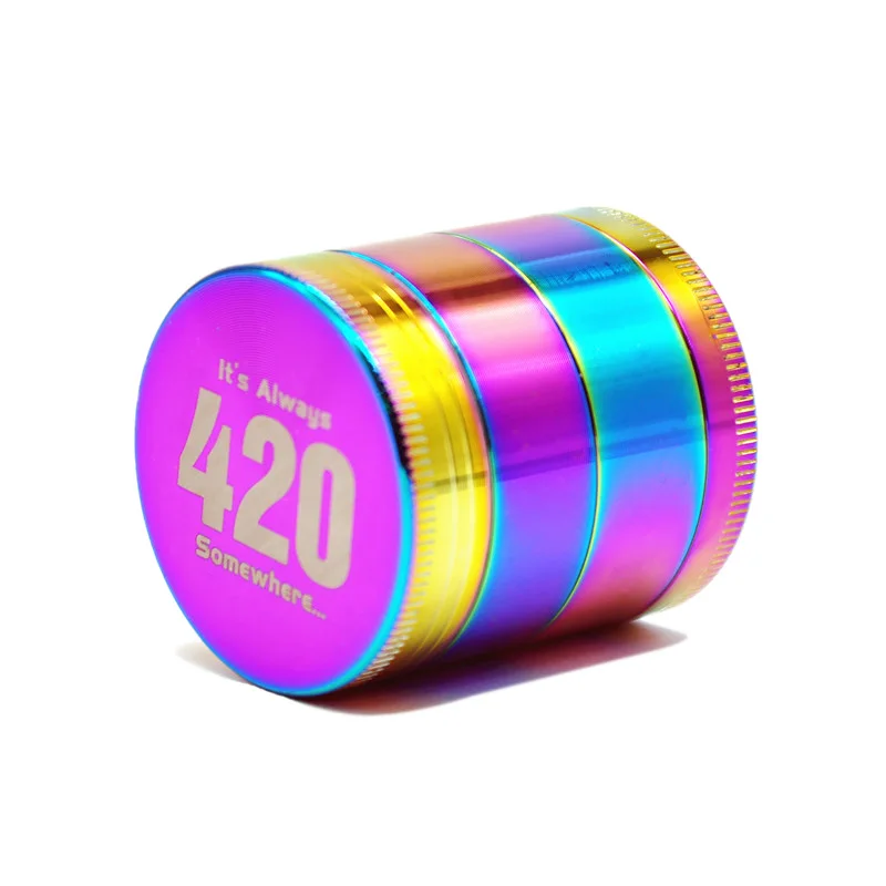 Dazzle Color Zinc Alloy Herb Grinder Dia. 40/50 MM 4 Layer Metal Tobacco/Herb Grinder Spice Grinder with custom logo
Dazzle Color Zinc Alloy Herb Grinder Dia. 40/50 MM 4 Layer Metal Tobacco/Herb Grinder Spice Grinder with custom logo