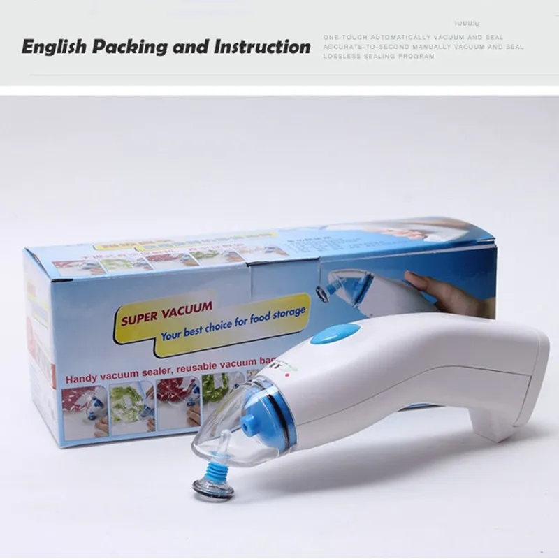 EU Adapter or Battery Vacuum Sealer With 5pcs Free Bags Food Saver Vacuum Sealers Powered
EU Adapter or Battery Vacuum Sealer With 5pcs Free Bags Food Saver Vacuum Sealers Powered