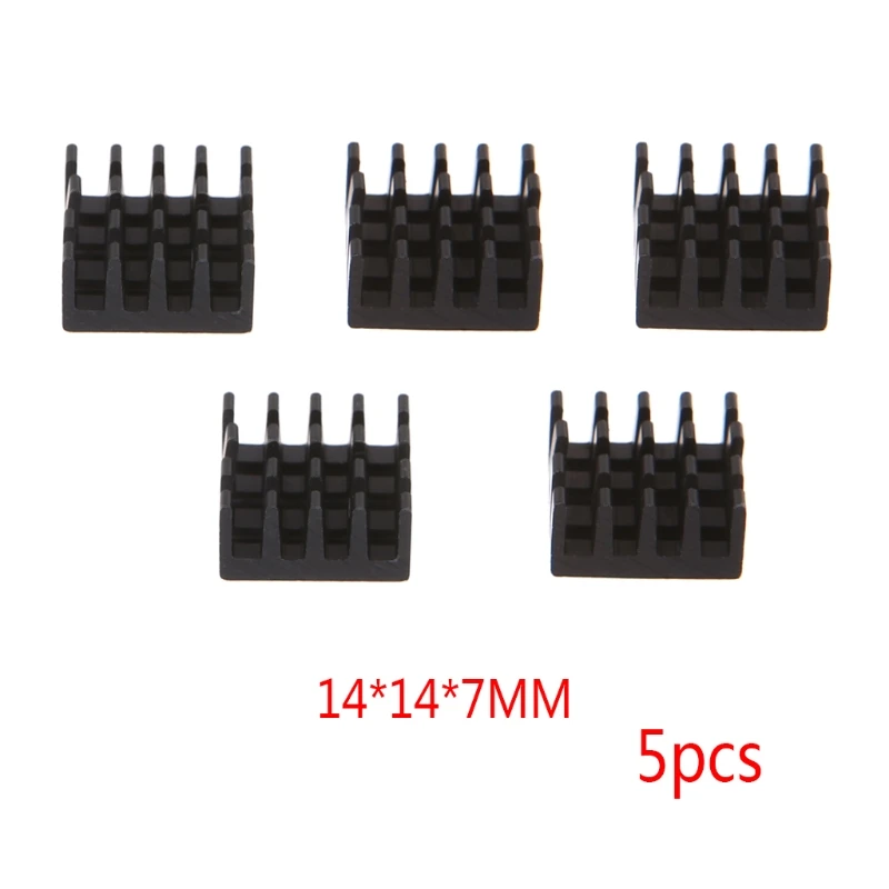 5 Pcs/Set 14*14*7mm Aluminum Heatsink Block Computer Electronic Chip Cooling Dec-12A
5 Pcs/Set 14*14*7mm Aluminum Heatsink Block Computer Electronic Chip Cooling Dec-12A