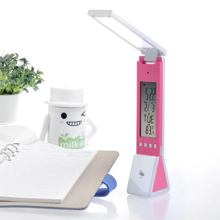 USB charging folding touch electrodeless dimming reading lamp LCD calendar clock LED eye lamp
USB charging folding touch electrodeless dimming reading lamp LCD calendar clock LED eye lamp