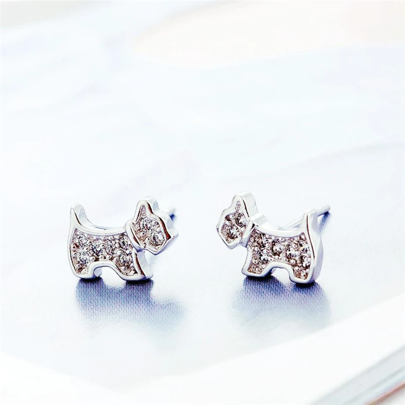 WYEAIIR Cute Delicate Zircon Puppy Sweet Fashion Dog 925 Sterling Silver Female Stud Earrings
WYEAIIR Cute Delicate Zircon Puppy Sweet Fashion Dog 925 Sterling Silver Female Stud Earrings