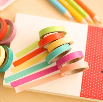 10 pcs/set Sweet Candy Color Rainbow Tape Decorative Adhesive Tape DIY Sticker Label New H0089
10 pcs/set Sweet Candy Color Rainbow Tape Decorative Adhesive Tape DIY Sticker Label New H0089