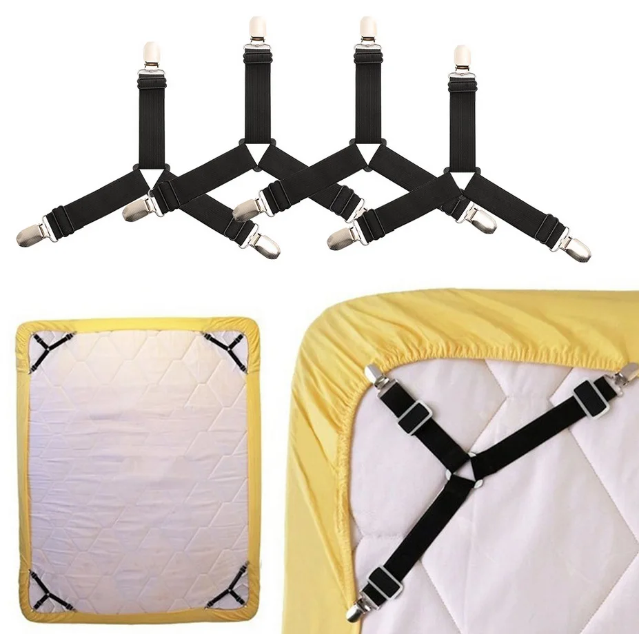 4pcs Adjustable Sheet Buckle Anti-skid Fixed Clothes Trousers Foot Curtain Clip Multifunctional Sheet Holde
4pcs Adjustable Sheet Buckle Anti-skid Fixed Clothes Trousers Foot Curtain Clip Multifunctional Sheet Holde