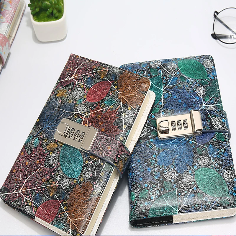"Colorful flowers"Password lock Notebook PU Leather Floral Flower Dotted Functional Lock line dots Diary Weekly Planner Cute B6
"Colorful flowers"Password lock Notebook PU Leather Floral Flower Dotted Functional Lock line dots Diary Weekly Planner Cute B6
