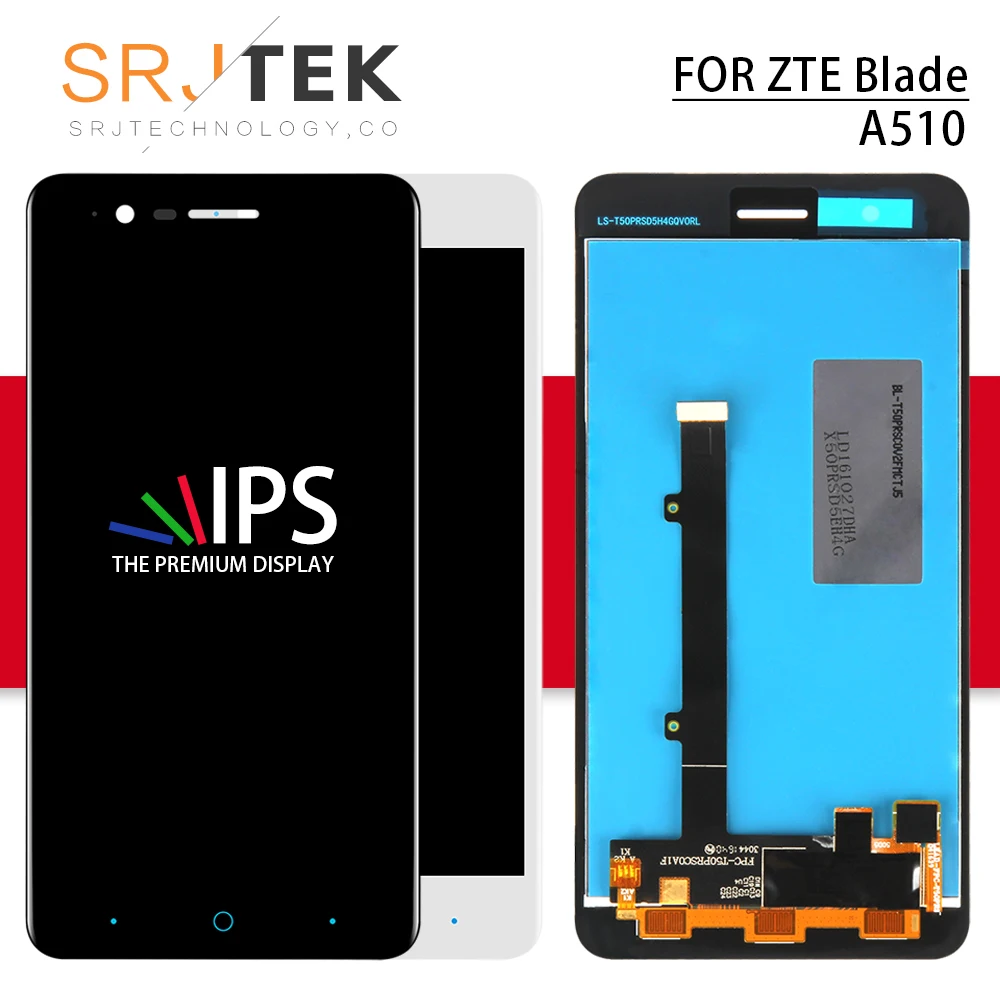 Srjtek 5" For ZTE Blade A510 LCD Touch Screen Digitizer Sensor Assembly 1280x720 With Frame For ZTE A510 Display BA510 BA510C
Srjtek 5" For ZTE Blade A510 LCD Touch Screen Digitizer Sensor Assembly 1280x720 With Frame For ZTE A510 Display BA510 BA510C