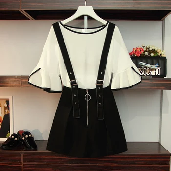 Plus Size 5xl Moveable Strap Shorts Set Fashion Age Reduction Summer Costumes For Women Chic Thin Ensemble Femme Deux Pieces
Plus Size 5xl Moveable Strap Shorts Set Fashion Age Reduction Summer Costumes For Women Chic Thin Ensemble Femme Deux Pieces