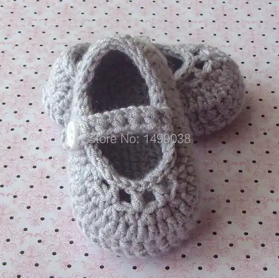 crochet baby mary janes